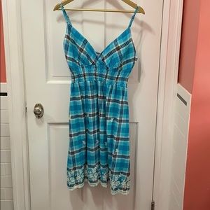 Blue Plaid Summer Dress